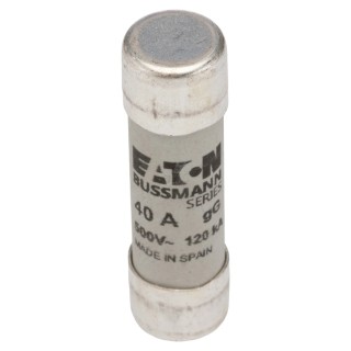 Eaton 40A Ceramic Cartridge Fuse 14 x 51 mm 500V AC Bussmann Series C14G40