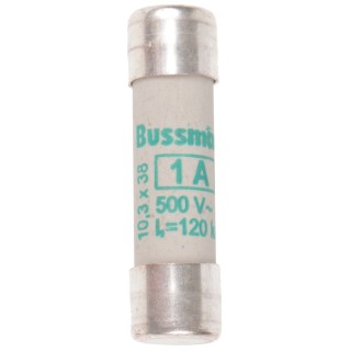 Eaton Ceramic Cartridge Fuse 1A Current Rating 500V AC Voltage 10 x 38 mm Fuse Size C10M1
