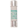 Eaton Ceramic Cartridge Fuse 1A Current Rating 500V AC Voltage 10 x 38 mm Fuse Size C10M1