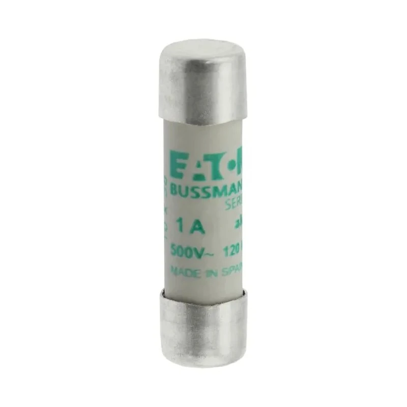 Eaton Ceramic Cartridge Fuse 1A Current Rating 500V AC Voltage 10 x 38 mm Fuse Size C10M1
