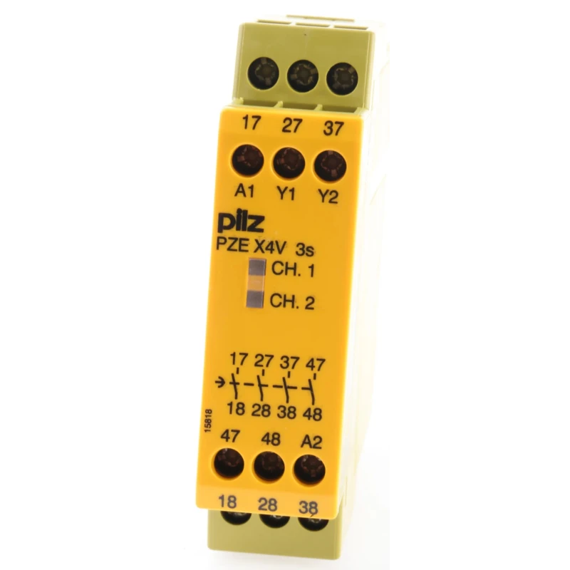 Pilz 24V DC Safety Relay with 4 Safety Contacts PZE X4V 774583