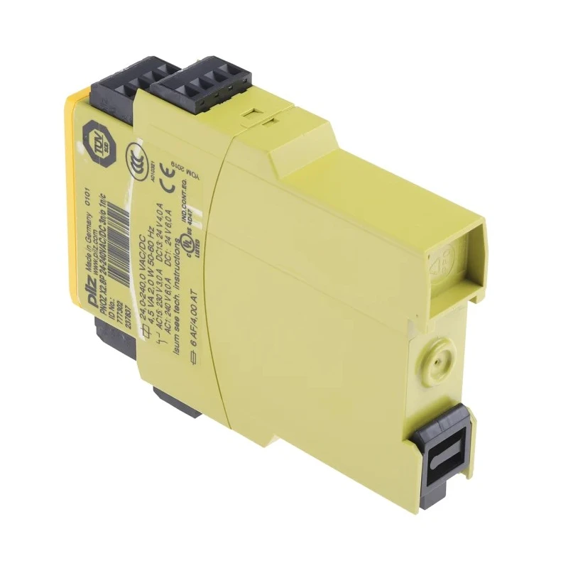 Pilz PNOZ X2.8P Safety Relay, 24V AC/DC, 240V AC/DC, 3 Safety Contacts, 1 Auxiliary Contact, Manual Reset, DIN Rail 777302