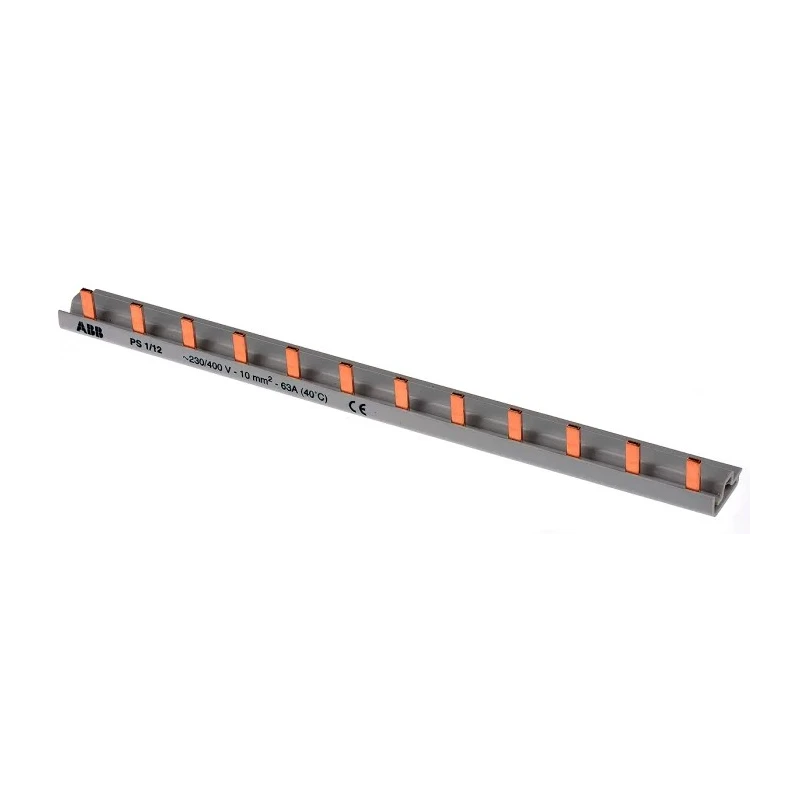ABB 1 Phase Busbar PS1 Series, 63A Current Rating, 400 V AC, 17.5 mm Pitch 2CDL210001R1012