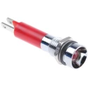 CML Innovative Technologies Red LED Panel Mount Indicator, 8 mm Mount Hole, Solder Tab Termination, IP67 190503Z3