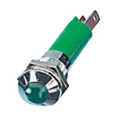 CML Innovative Technologies LED Green Panel Mount Indicator 8 mm M8 Termination IP67 12V 190402Z1
