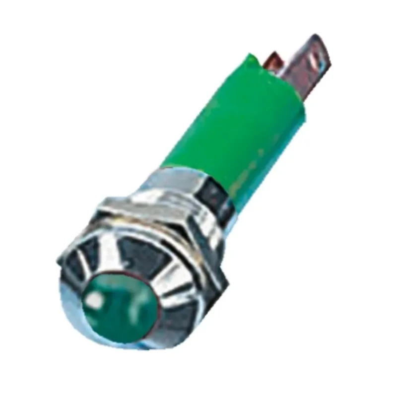 CML Innovative Technologies LED Green Panel Mount Indicator 8 mm M8 Termination IP67 12V 190402Z1