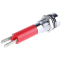 CML Innovative Technologies Red LED Panel Mount Indicator, 8 mm Mount Hole, Solder Tab Termination, IP67 190503Z3