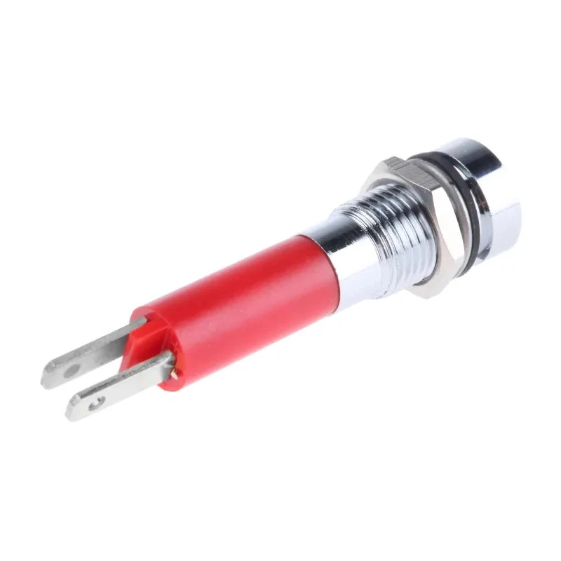 CML Innovative Technologies Red LED Panel Mount Indicator, 8 mm Mount Hole, Solder Tab Termination, IP67 190503Z3