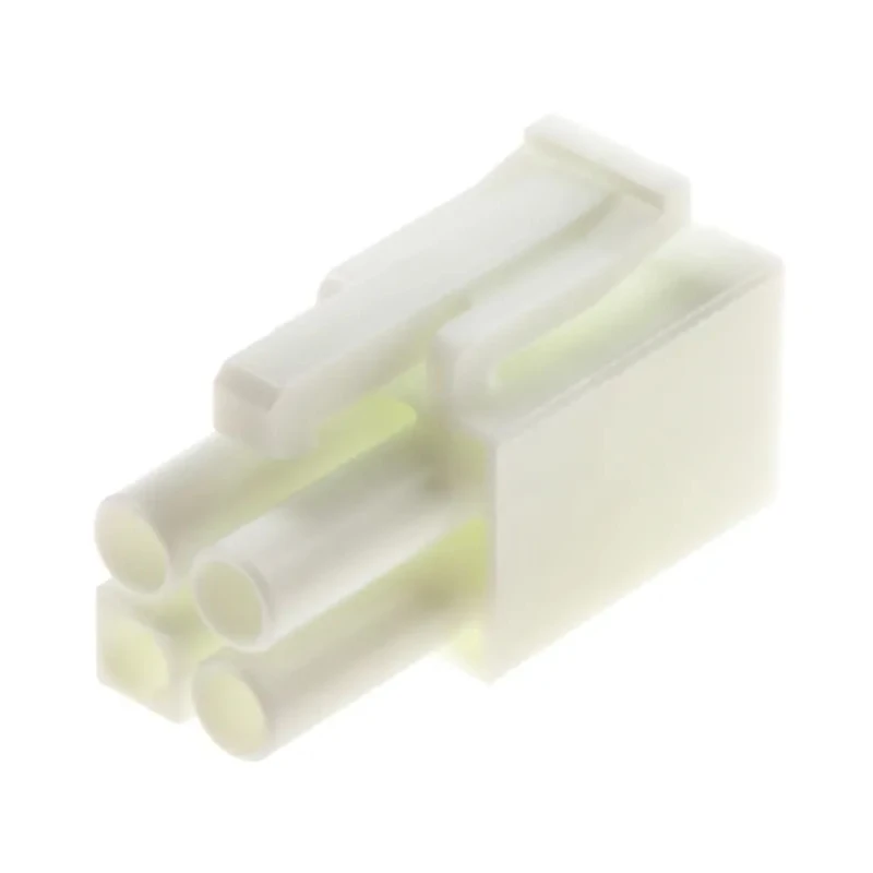JST EL Male Connector Housing 4.5 mm Pitch 4 Way 2 Row Straight ELP-04NV