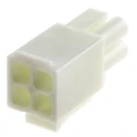 JST EL Male Connector Housing 4.5 mm Pitch 4 Way 2 Row Straight ELP-04NV