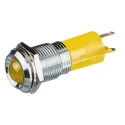CML Innovative Technologies LED Yellow Panel Mount Indicator 14 mm M8 Termination IP67 12V 192102Z2