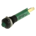CML Innovative Technologies Green LED Panel Mount Indicator 8 mm, Solder Tab Termination, IP67, 24V 190413Z1
