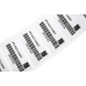 RS PRO White Black Print Label Roll 58 mm Width 58 mm, Laminated, Self-adhesive 497-498