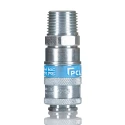 PCL Steel Pneumatic Quick Connect Coupling 1/2 in Male R Thread Single Action AC21JM