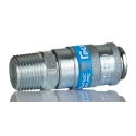 PCL Steel Pneumatic Quick Connect Coupling 1/2 in Male R Thread Single Action AC21JM