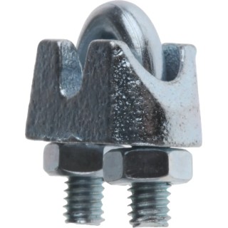 RS PRO Steel Wire Rope Clamp Zinc Plated 3 mm Diameter DIN 1142 491-5388