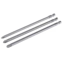 Bosch Hex, Phillips Screwdriver Bit Set, 3 Pieces, Sizes PZ1 PZ2 PZ3, 1/4in Hex Drive 2607001758