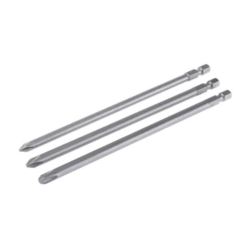 Bosch Hex, Phillips Screwdriver Bit Set, 3 Pieces, Sizes PZ1 PZ2 PZ3, 1/4in Hex Drive 2607001758