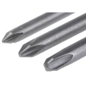Bosch Hex, Phillips Screwdriver Bit Set, 3 Pieces, Sizes PZ1 PZ2 PZ3, 1/4in Hex Drive 2607001758