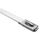 HellermannTyton Roller Ball Cable Tie 127 mm Length x 4.6 mm Width Metallic 304 Stainless Steel 111-93058 MBT5SS-SS304-ML