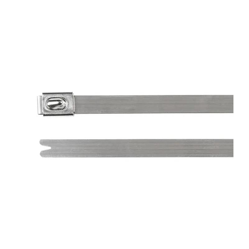 HellermannTyton Roller Ball Cable Tie 127 mm Length x 4.6 mm Width Metallic 304 Stainless Steel 111-93058 MBT5SS-SS304-ML