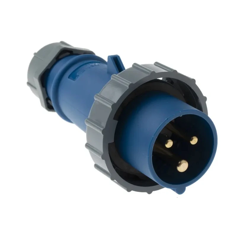 MENNEKES AM-TOP Blue Cable Mount 3P Straight Industrial Power Connector 16A 230V IP67 