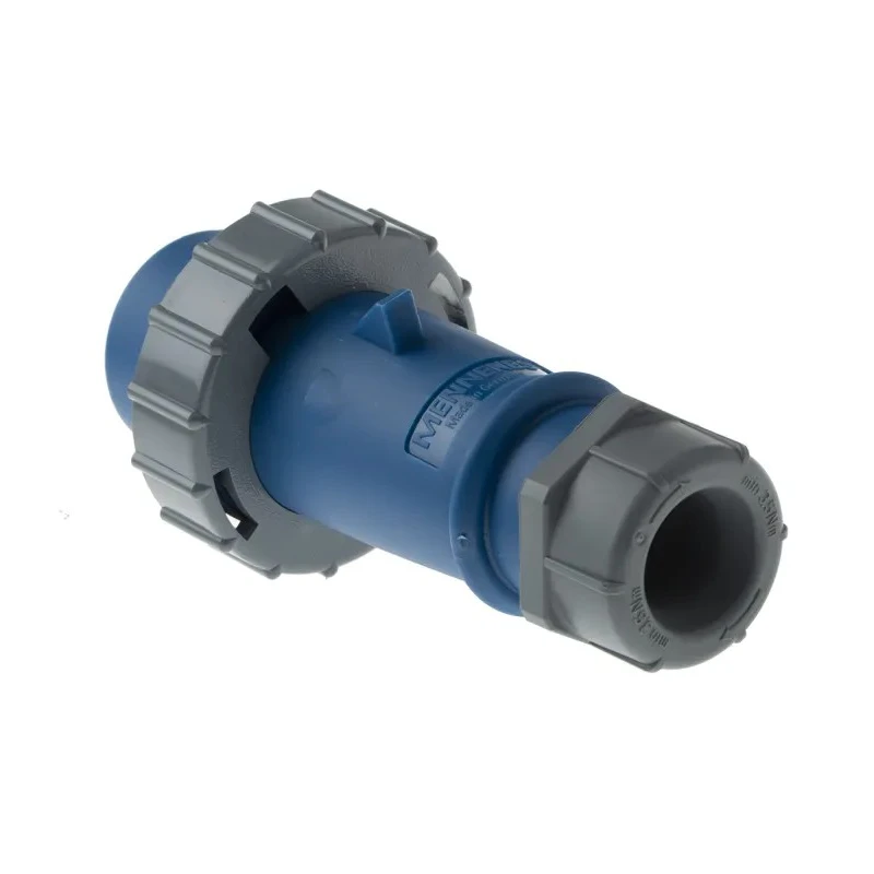 MENNEKES AM-TOP Blue Cable Mount 3P Straight Industrial Power Connector 16A 230V IP67 