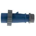 MENNEKES AM-TOP Blue Cable Mount 3P Straight Industrial Power Connector 16A 230V IP67 