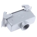 HARTING Heavy Duty Power Connector Panel Mount Screw Termination 24 Contacts 16A 500V Han E Female 09330242701+19300241732