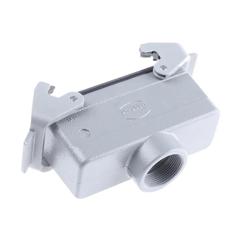 HARTING Heavy Duty Power Connector Panel Mount Screw Termination 24 Contacts 16A 500V Han E Female 09330242701+19300241732