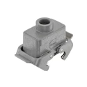 HARTING Heavy Duty Power Connector Panel Mount Screw Termination 24 Contacts 16A 500V Han E Female 09330242701+19300241732