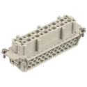 HARTING Heavy Duty Power Connector Panel Mount Screw Termination 24 Contacts 16A 500V Han E Female 09330242701+19300241732