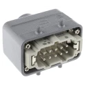 HARTING Heavy Duty Power Connector Panel Mount Screw Termination 10 Contacts 16A 500V Han E Male 09330102601+19300101420