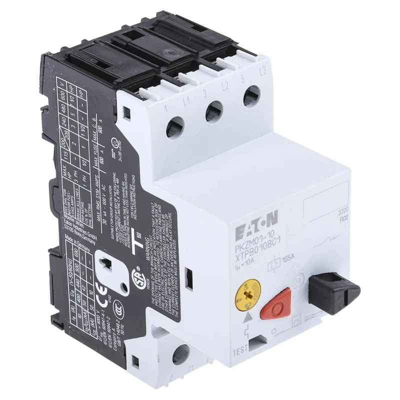 Eaton Motor Protection Circuit Breaker 10A 6.3A 690V AC 3-Pole PKZM 01 278484 PKZM01-10