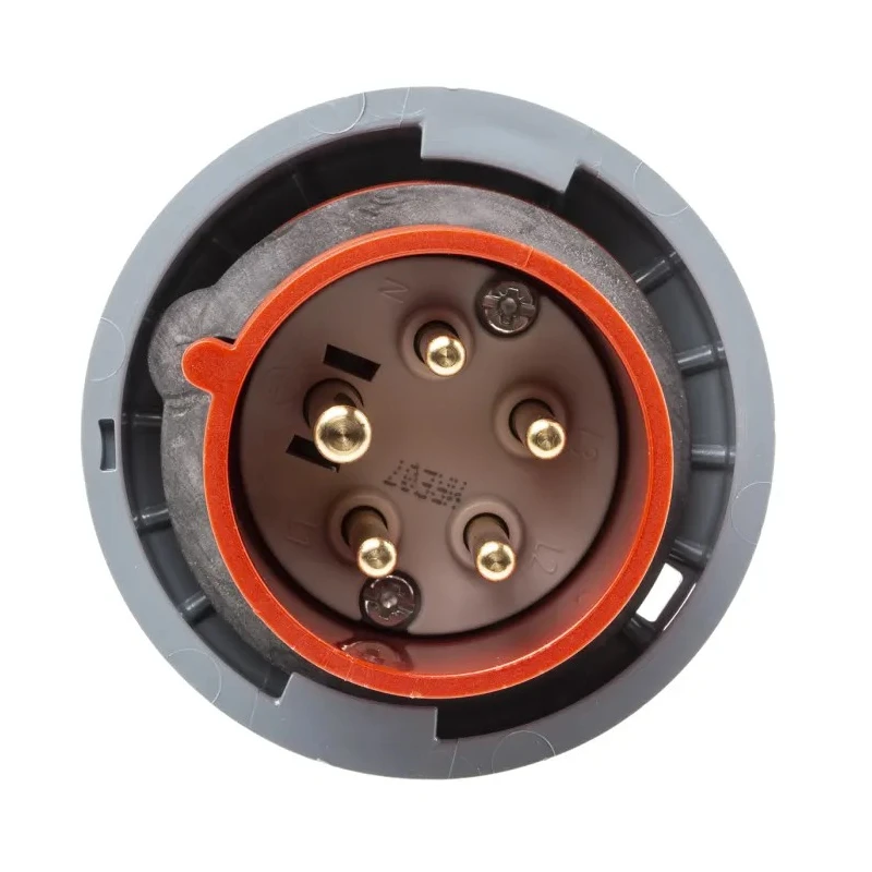 MENNEKES AM-TOP IP67 Red Cable Mount 3P+N+PE Straight Industrial Power Connector 16A 400V 