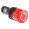 ABB Emergency Stop Push Button 1SFA Series Twist Release Panel Mount 22.5mm Cutout SPDT IP69K IP66 IP67 CE3T-10R-11