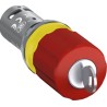 ABB 1SFA Series Key Release Emergency Stop Push Button Panel Mount 22mm Cutout SPDT IP20 IP66 1SFA619502R1071 - CE3K-10R-11