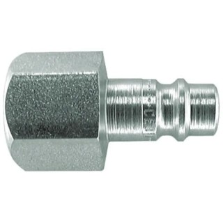 CEJN Steel Pneumatic Quick Connect Coupling 1/2 in Female G Vented Safety 103205205
