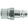 CEJN Steel Pneumatic Quick Connect Coupling 1/8 in Male R Zinc Plated Steel 320 Series 16 bar 103205151