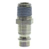 CEJN Steel Pneumatic Quick Connect Coupling, 1/4 in Male R Zinc Plated Steel 320 Series 103205152