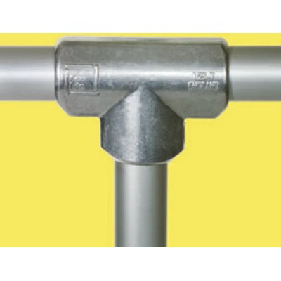 Kee Lite Aluminium T-Connector Connecting Component Strut Profile Type 8 Compatible with 48.3 mm Round Tube L25-8