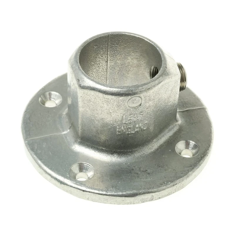 Kee Lite Aluminium Wall Flange 42 mm, Compatible with Round Tube Structural Systems L61-7