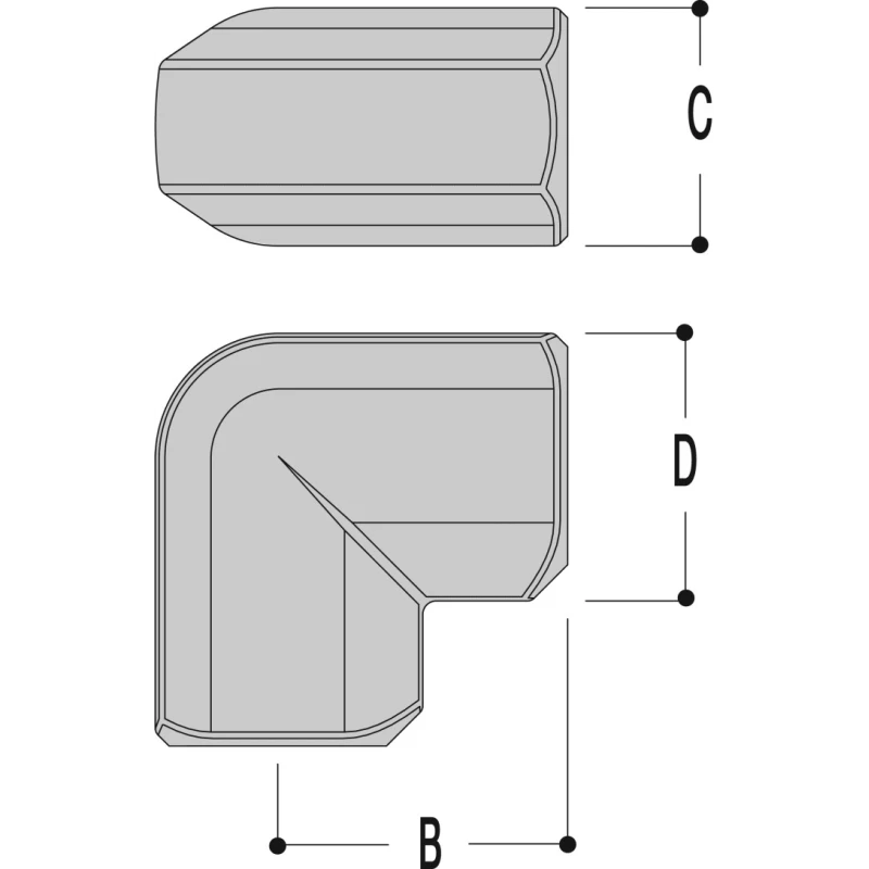 Kee Lite 90° Connector Connecting Component Strut Profile Type 8 Round Tube Size 48.3 mm L15-8