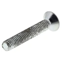 RS PRO Bright Zinc Plated Steel Hex Socket Countersunk Screw M4 x 25 mm 491-5091