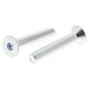 RS PRO Bright Zinc Plated Steel Hex Socket Countersunk Screw M6 x 35 mm 491-5164