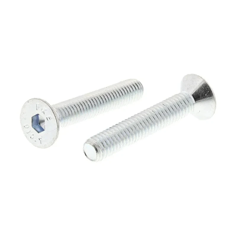 RS PRO Bright Zinc Plated Steel Hex Socket Countersunk Screw M6 x 35 mm 491-5164