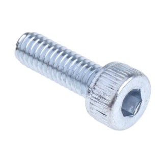 RS PRO Bright Zinc Plated Steel Hex Socket Cap Screw M4 x 12 mm 491-5221