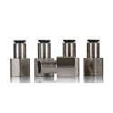 Legris LF3000 Series Pneumatic Fitting Female Threaded-to-Tube 1/4 in G, Push-in 6 mm, Nickel Plated Brass LF3000