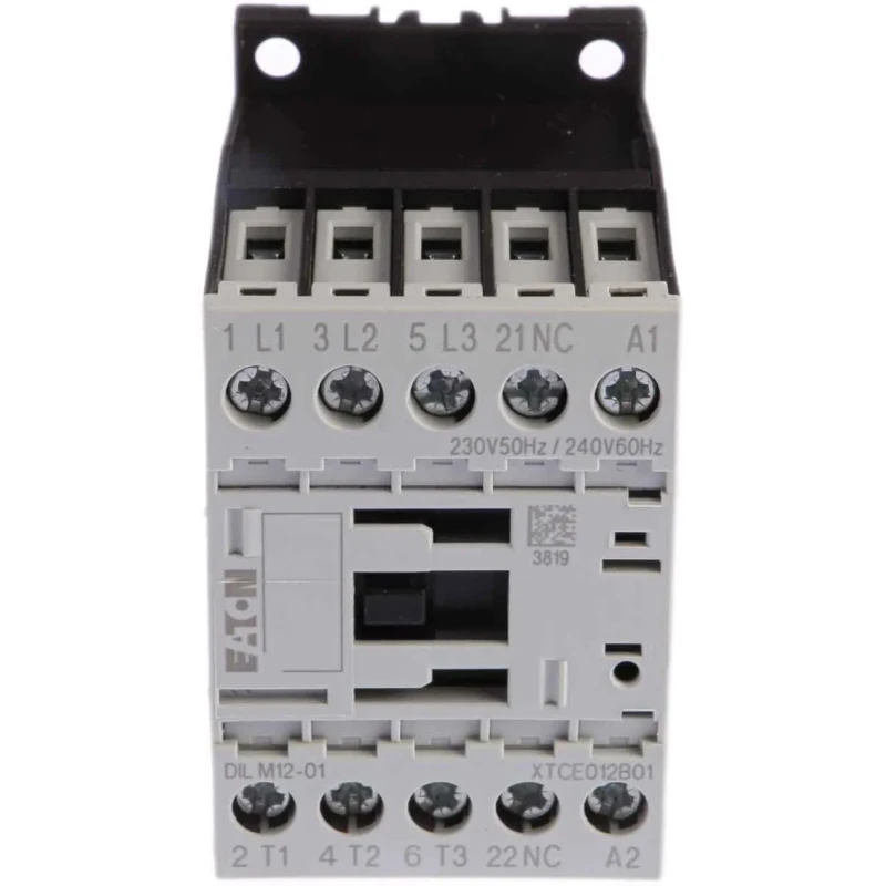 Eaton DILM Contactor 230V AC Coil 3-Pole 12A Contact Current 5.5kW Power Rating 276865 DILM12-01(230V50HZ,240V60HZ)