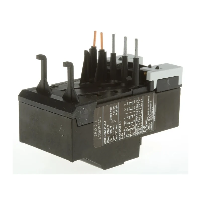 Eaton ZB Overload Relay 1 NO/1 NC, 1.6 to 2.4A F.L.C, 2.4A Contact Rating, 6W Power, 690V Supply Voltage 278437 ZB12-2,4